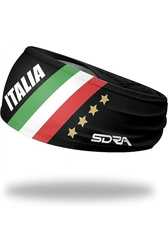 Italia Black Tapered Headband (3.5" Tapered)