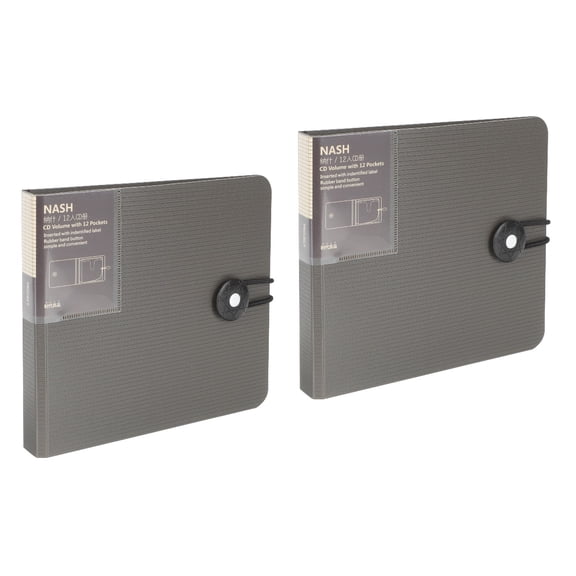 Italia CD Wallet 2 Count Bag Household Button Book Cases Purses Dvd Binder Travel