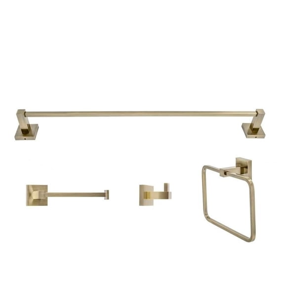 Italia Capri Series Bronze 4 Piece Bathroom Accessory Set