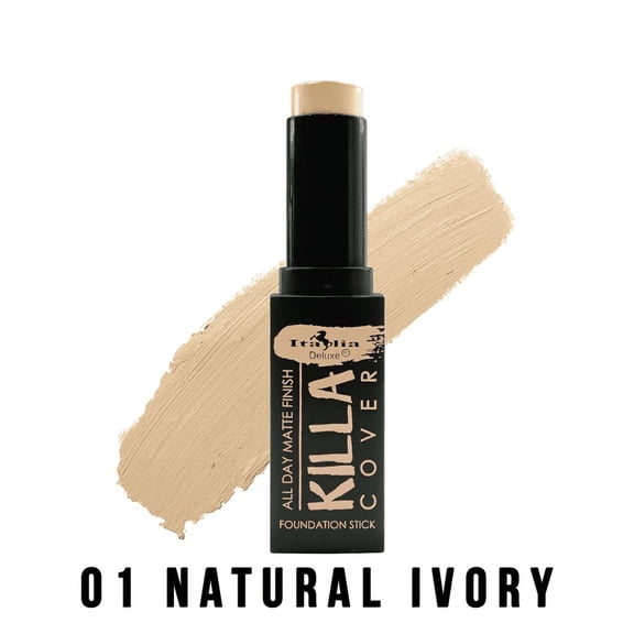 Italia Deluxe Killa Cover All Day Matte Finish Foundation Stick (01 - Natural Ivory)