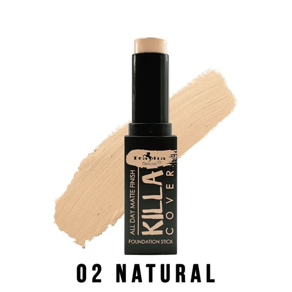 Italia Deluxe Killa Cover All Day Matte Finish Foundation Stick (02 - Natural)
