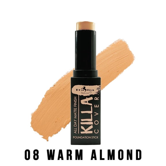 Italia Deluxe Killa Cover All Day Matte Finish Foundation Stick (08 - Warm Almond)