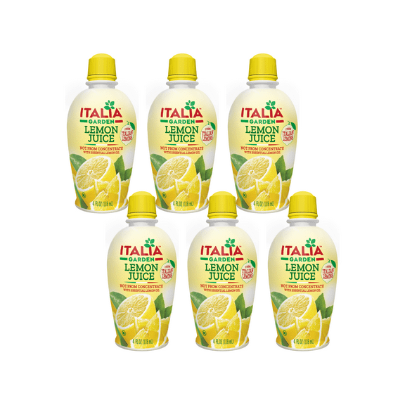 Italia Garden Italian Lemon Juice, 16 fl oz (Pack of 6)
