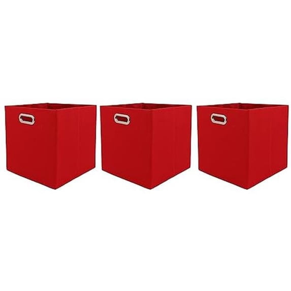 Italia Gifts & Frames 1247 12 x 12 x 12 in. Collapsible Black Storage Basket - Pack of 3