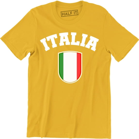 Italia Italian Flag Emblem - National Pride Country Symbol Men's Shirt