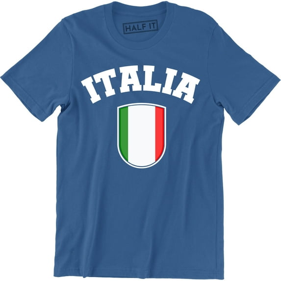 Italia Italian Flag Emblem - National Pride Country Symbol Men's Shirt