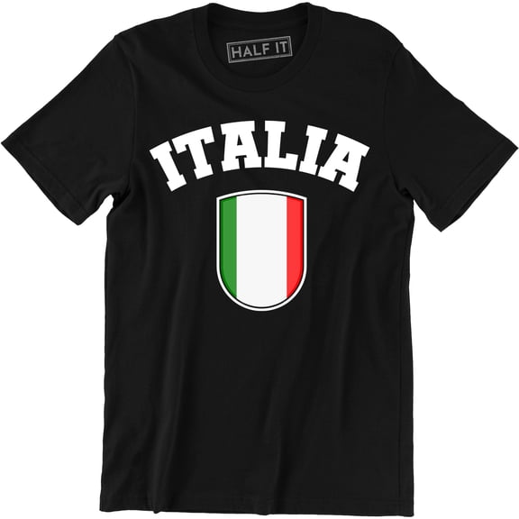 Italia Italian Flag Emblem - National Pride Country Symbol Men's Shirt