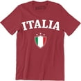 thumbnail image 1 of Italia Italian Flag Emblem - National Pride Country Symbol Men's T-Shirt, 1 of 4