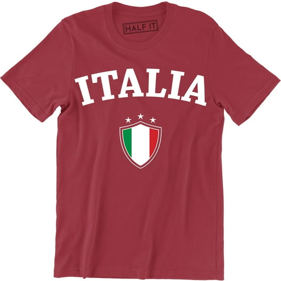 Italia Italian Flag Emblem - National Pride Country Symbol Men's T-Shirt