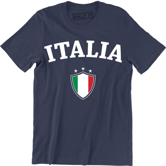 Italia Italian Flag Emblem - National Pride Country Symbol Men's T-Shirt