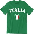 thumbnail image 1 of Italia Italian Flag Emblem - National Pride Country Symbol Men's T-Shirt, 1 of 4