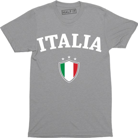 Italia Italian Flag Emblem - National Pride Country Symbol Men's T-Shirt