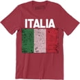 thumbnail image 1 of Italia Italian Flag Emblem - National Pride Country Symbol Men's Tee, 1 of 4