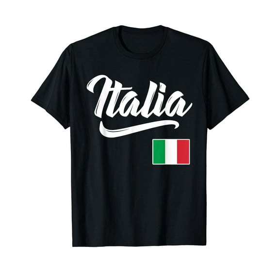 Italia Italian Flag Italy Italiano Heritage Men Women Kids T-Shirt