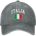 thumbnail image 1 of Italia Italy Italian Flag Cowboy Hat Men Vintage Baseball Cap Women Trucker Hat Dad Hat Adjustable Snapback Hat Black, 1 of 9