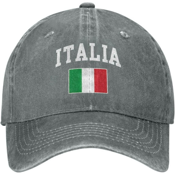 Italia Italy Italian Flag Cowboy Hat Men Vintage Baseball Cap Women Trucker Hat Dad Hat Adjustable Snapback Hat Black