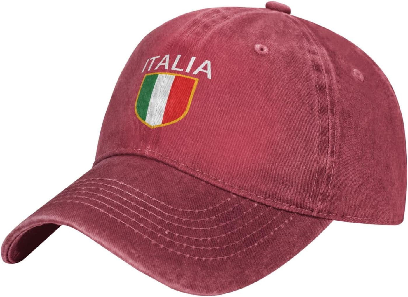 Italia Italy Italian Flag Denim Baseball Cap Adjustable Classic Vintage ...