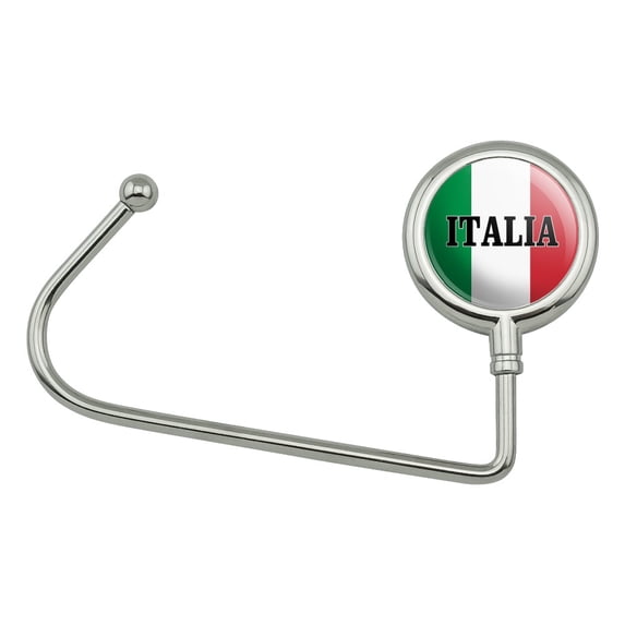 Italia Italy Italian Flag Purse Bag Hanger Holder Hook