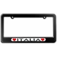 thumbnail image 1 of Italia Love with Hearts License Plate Tag Frame, Multiple Colors, 1 of 1