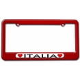 thumbnail image 1 of Italia Love with Hearts License Plate Tag Frame, Multiple Colors, 1 of 1