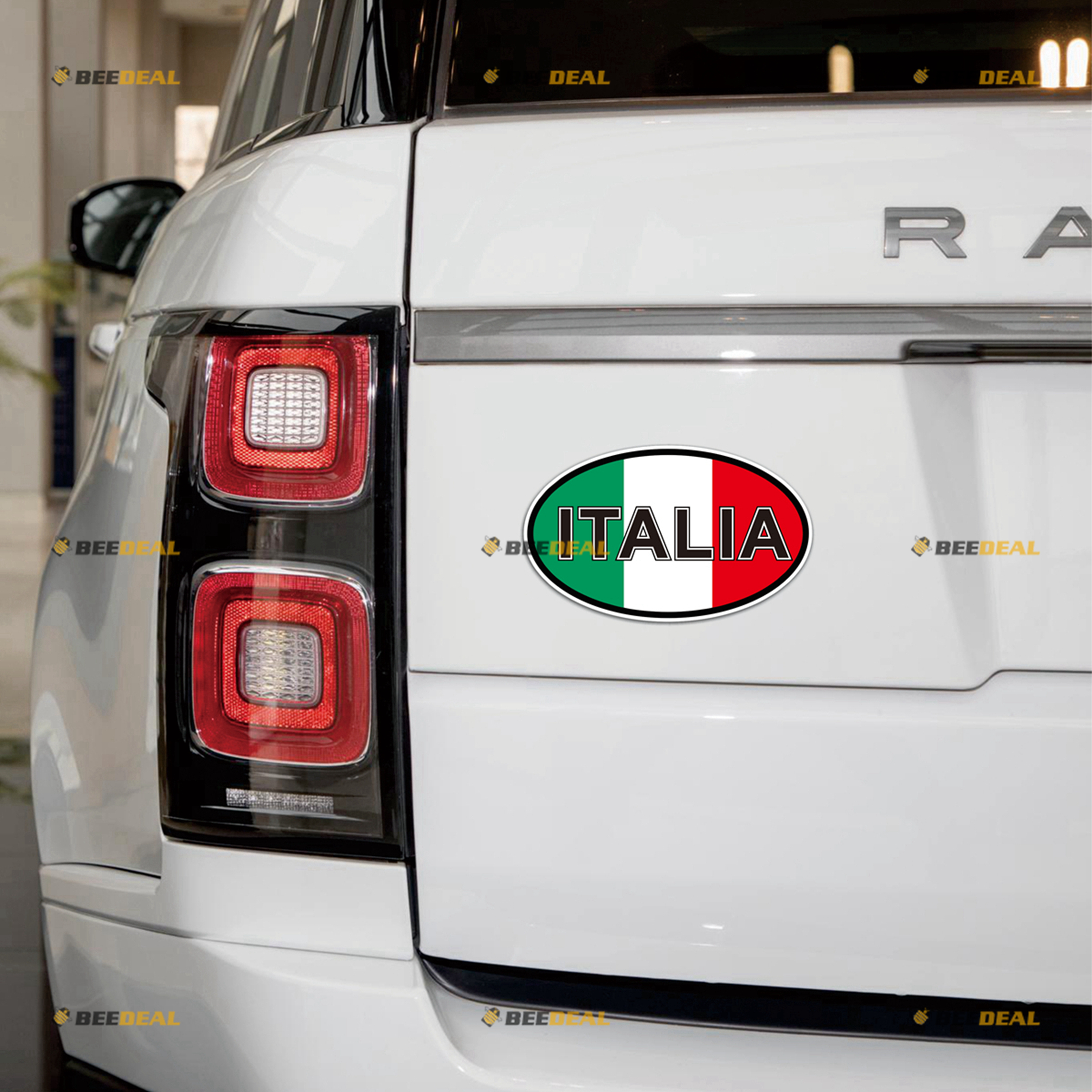 Italian Italia Italy Flag Car Bumper Sticker Decal Oval...