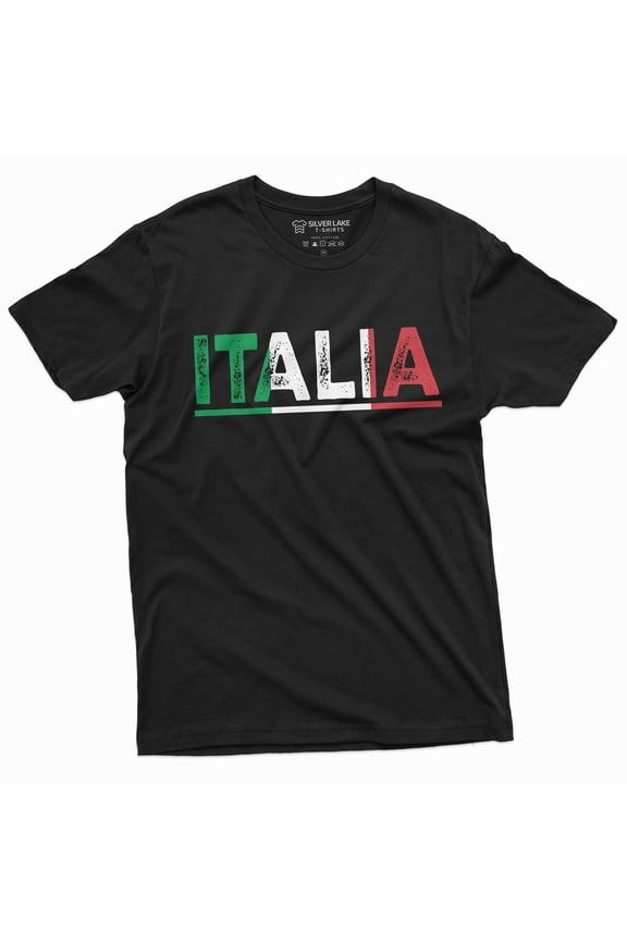 Italia T-Shirt Italy Flag Coat Of Arms Tee Shirt Repubblica Italiana Italian Heritage Tee