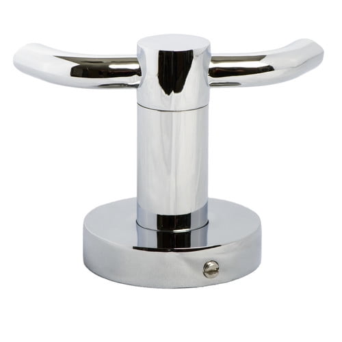 Venezia Polished Chrome Wall Mounted Double Robe Hook