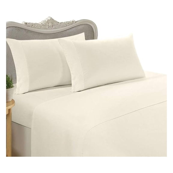 Italian 210 Thread Count Egyptian Cotton Sheet Set DEEP Pocket, Full, Solid, Premium Italian Finish