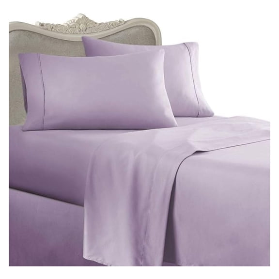 Italian 800 Thread Count Egyptian Cotton Sheet Set DEEP Pocket, Queen, Lavender, Premium Italian Finish
