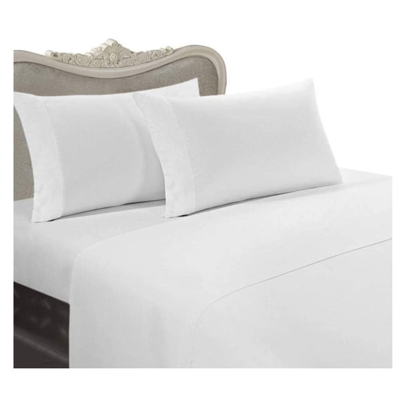 Italian 800 Thread Count Egyptian Cotton Sheet Set DEEP Pocket, XL, White Solid, Premium Italian Finish
