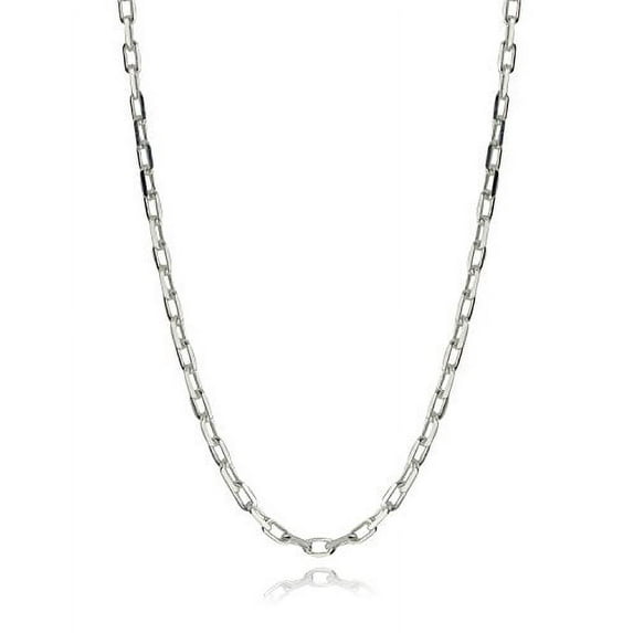 Italian 925 Sterling Silver 3.1mm 080 Anchor Link Chain Necklace - 16, 18, 20, 22, 24, 30 Inches (20)