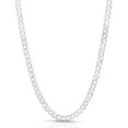 thumbnail image 1 of Italian 925 Sterling Silver Cuban Curb Link Chain Necklaces 2MM - 10.5MM, Solid 925 Italy, Next Level Jewelry, 1 of 7