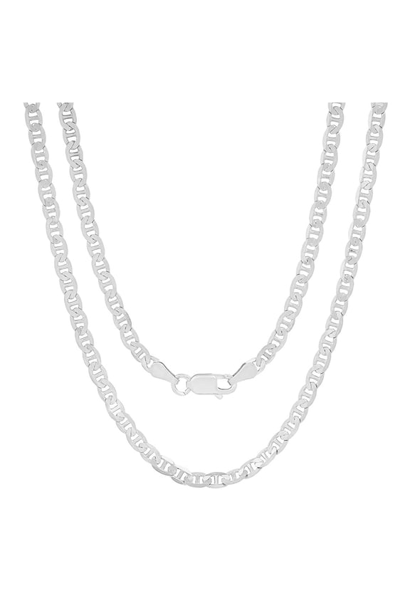 Italian 925 Sterling Silver / Gold Petite Gucci Mariner Chain