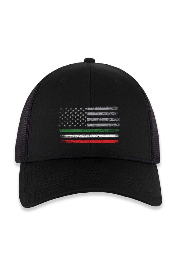 Italian American Flag Trucker Hat
