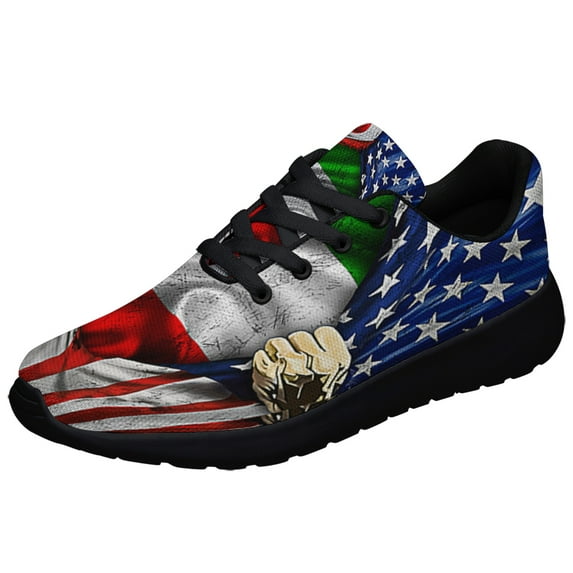 Italian American flag Shoes Sneakers Black Size 8.5