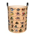 thumbnail image 1 of Italian Animal Brainro Laundry Hamper Circular Laundrys Basket Waterproof Foldable Storage Clothes Bag For Home Bathroom, 1 of 8