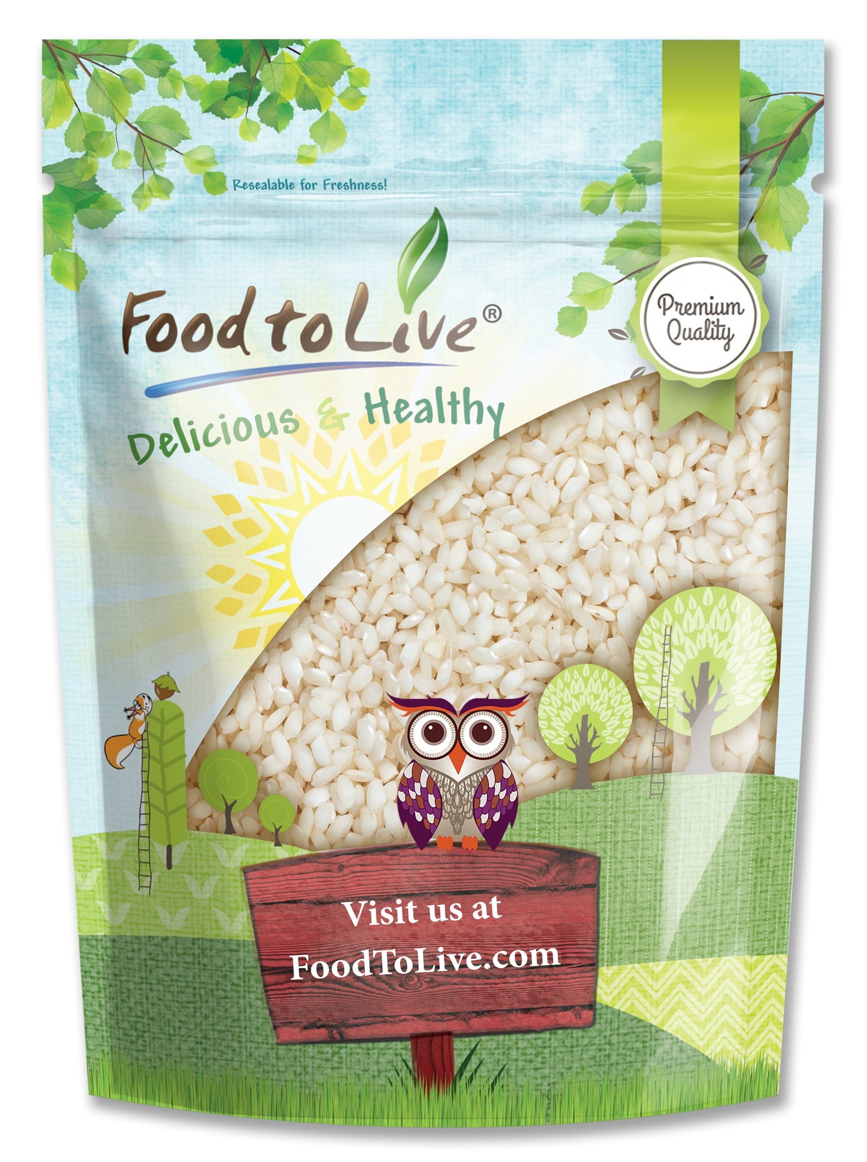 Italian Arborio White Rice, 2 Pounds  Short-Grain White Rice Variety, Superfino, Vegan, Kosher