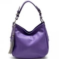 thumbnail image 1 of Italian Artisan 113-6505-Purple Italain Artisan Giulio Womens Handcrafted Shoulder Handbag in Genuine Calfskin Leather, Purple - Medium, 1 of 1