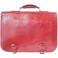 thumbnail image 1 of Italian Artisan 257-7610-Lightred Handmade Leather Briefcase for Unisex, Light Red, 1 of 1