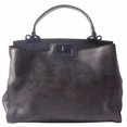 thumbnail image 1 of Italian Artisan 261-68021-Black Peekaboo Womens Leather Handbag, Black, 1 of 1