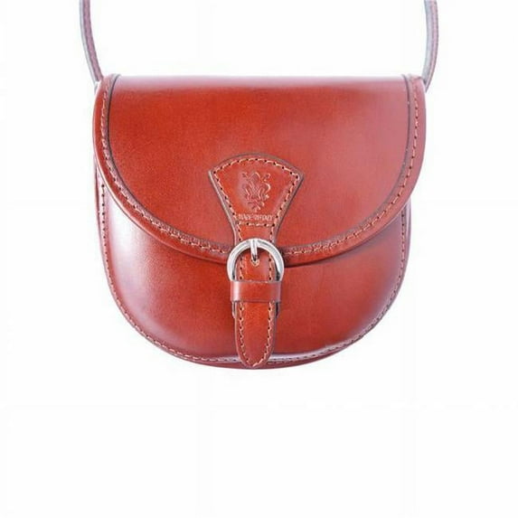 Italian Artisan 55-224-brown Adina Womens Leather Crossbody Handbag, Brown