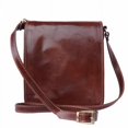 thumbnail image 1 of Italian Artisan 86-6515-Brown Mirko Unisex Luxury Handmade Genuine Calf Leather Messenger Bag, Brown, 1 of 1