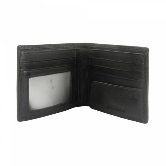 Italian Artisan  Alvaro Mens Handcrafted Vintage Leather Wallet, Black