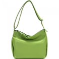 thumbnail image 1 of Italian Artisan  Cersei Womens Handcrafted Leather Hobo Handbag, Light Green - Large, 1 of 1