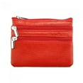 thumbnail image 1 of Italian Artisan  Davide Womens Calfskin Leather Wallet, Light Red - Small, 1 of 1
