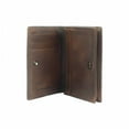 thumbnail image 1 of Italian Artisan  Giuseppe Handcrafted Card Holder Envelope in Vintage Leather, Dark Brown - Small, 1 of 1