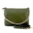thumbnail image 1 of Italian Artisan  Italian Artisan Fulvio Womens Handcrafted Shoulder Handbag In Genuine Dollaro Grain Calf Leather Made In Italy, 1 of 1