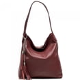 thumbnail image 1 of Italian Artisan  Ottavio Womens Handcrafted Luxury Shoulder Handbag in Soft Cow Leather, Dark Red, 1 of 1