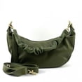thumbnail image 1 of Italian Artisan  Vanessa Hobo Leather Bag, Dark Green - Small, 1 of 1