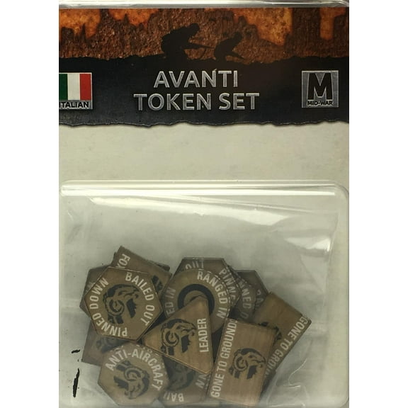 Italian Avanti Token Set for Flames of War 20x Full Color Tokens IT901